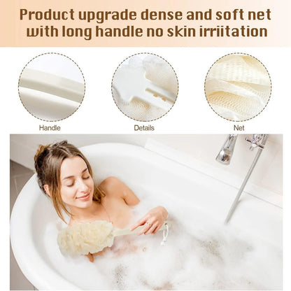 2-Pack Back Scrubber Dual-Use Body And Back Exfoliating Scrubber