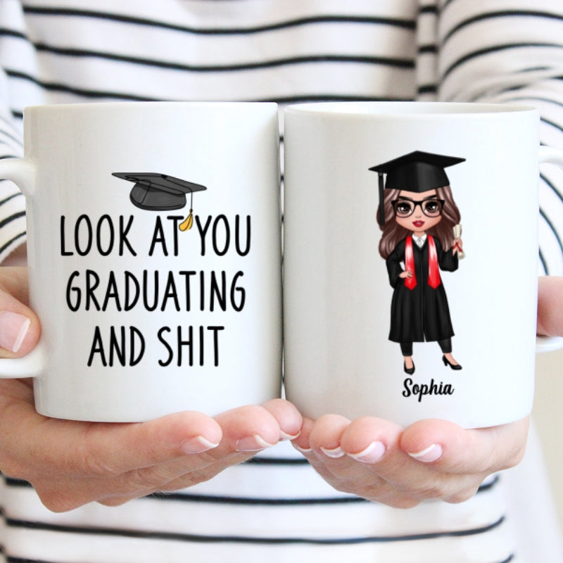 Look At You Graduating Funny Graduation Gift For Graduate Personalized Mug