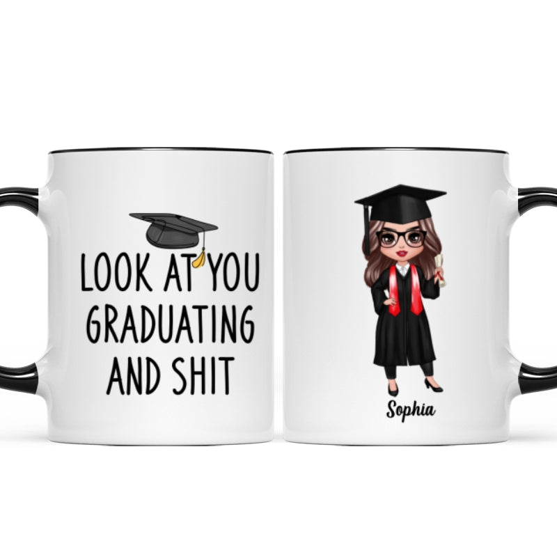 Look At You Graduating Funny Graduation Gift For Graduate Personalized Mug