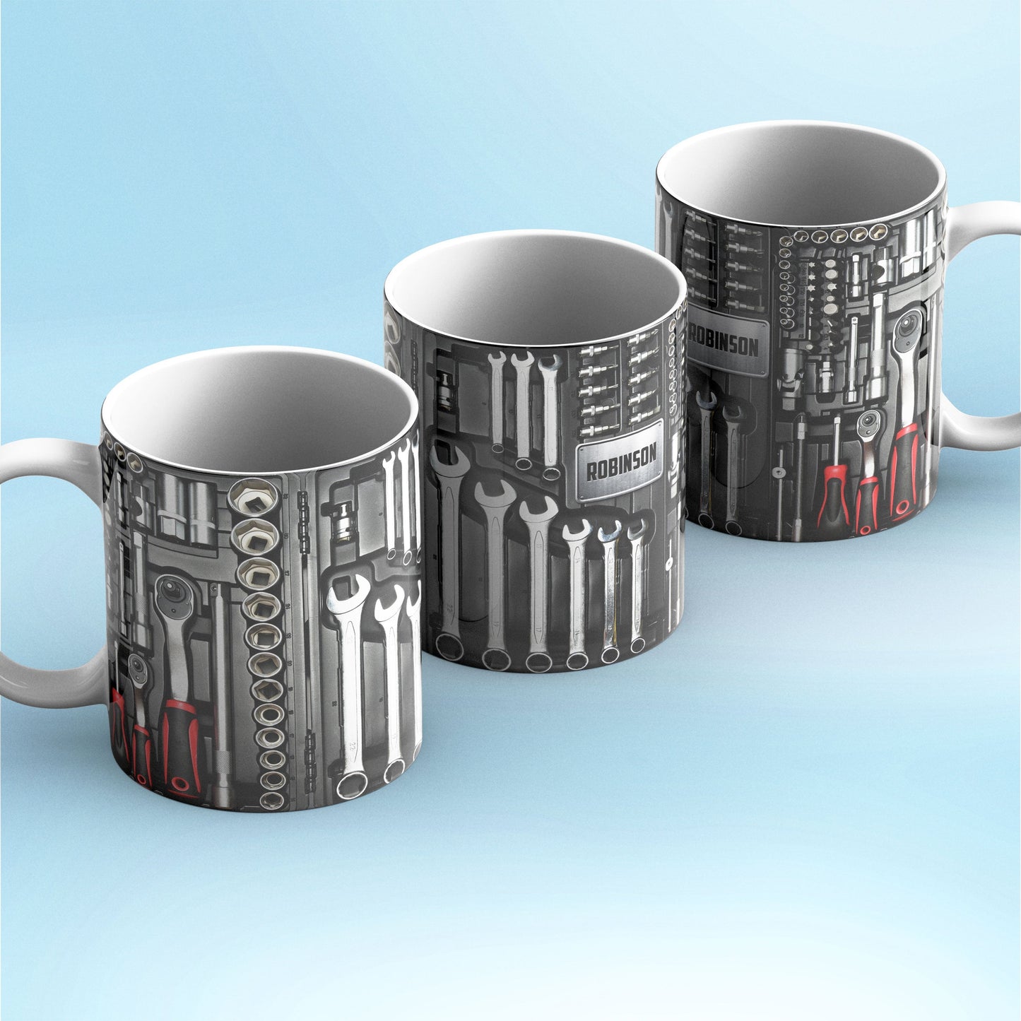 Tool Box Mechanic Personalized Mug, Father's Day, Gifts for Men, Toolkit