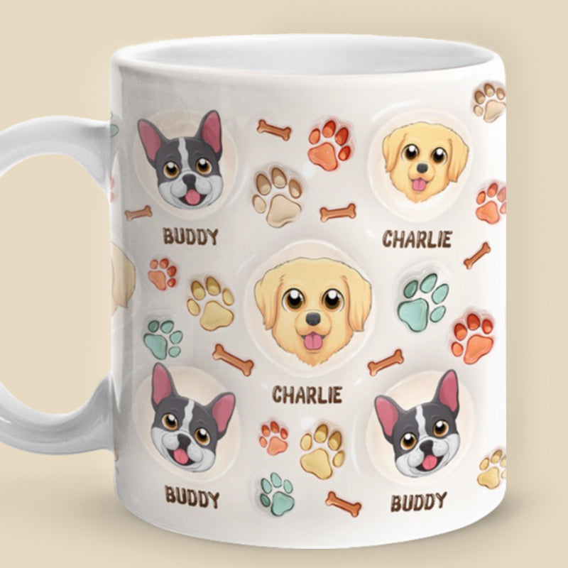 Cuteness Overload - Dog Personalized Custom 3D Inflated Effect Printed Mug - Christmas Gift For Pet Owners, Pet Lovers