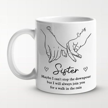 I'm Here For You Always - Bestie Personalized Custom Mug - Gift For Best Friends, BFF, Sisters
