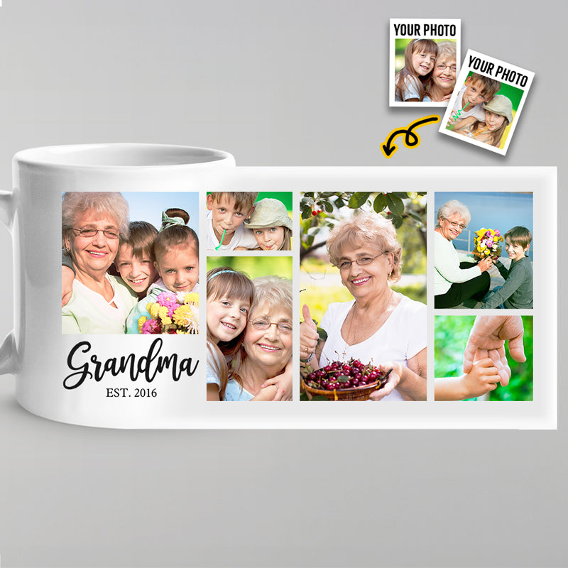 My Kids, My Everlasting Memories - Family Personalized Custom Mug - Gift For Grandma