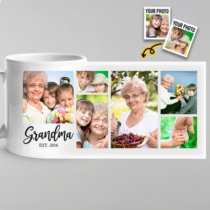 My Kids, My Everlasting Memories - Family Personalized Custom Mug - Gift For Grandma