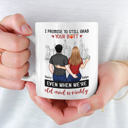 I Love You From The Bottom Of My Heart - Couple Personalized Custom Mug - Gift For Husband Wife, Anniversary