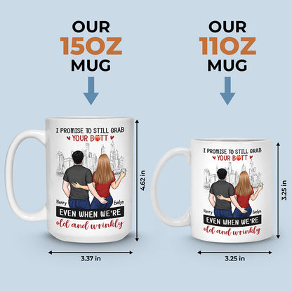 I Love You From The Bottom Of My Heart - Couple Personalized Custom Mug - Gift For Husband Wife, Anniversary