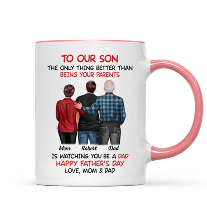 To Our Son From Parents Personalized Mug, Gift For Son