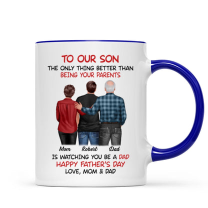 To Our Son From Parents Personalized Mug, Gift For Son