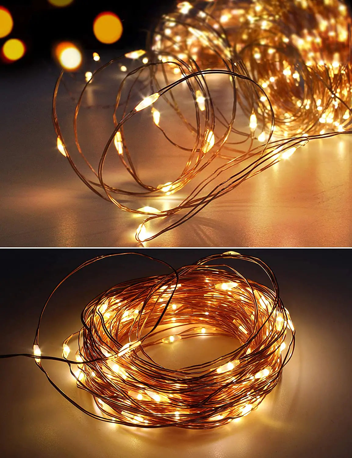Photo Clip String Lights, 33Ft, 100 Led With Clear Clips