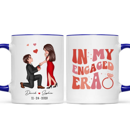 In My Engaged Era Couple Proposal Engagement Gift Future Bride Gift Ideas, Bridal Shower Gift for Her, Bride Mug Wedding Gift for Friend Newly Engaged Personalized Mug