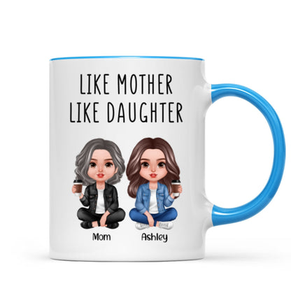 Like Mother Like Daughter Realistic Doll Personalized Mug