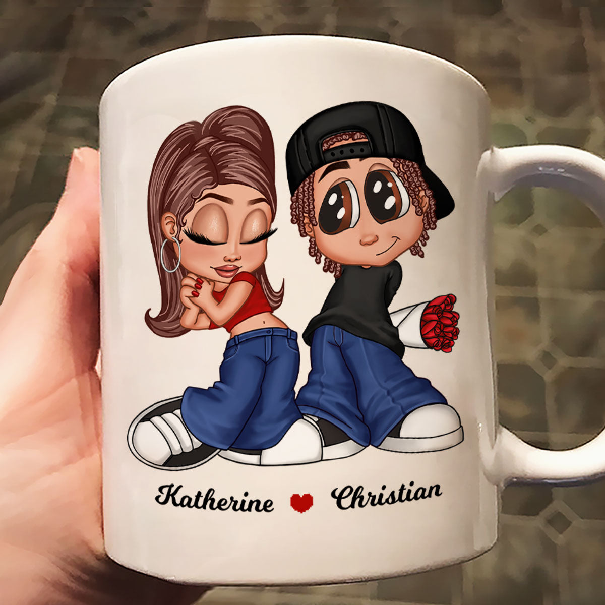 Y2K Couple Personalized Mug, Gift For Him, For Her