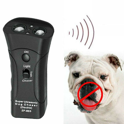3-in-1 Anti-Barking Device Ultrasonic Repeller & LED Light
