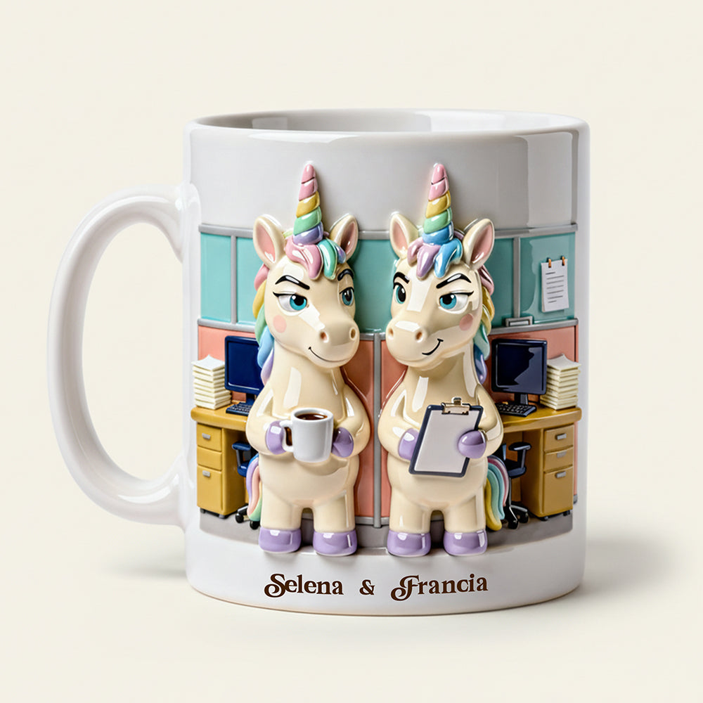 Unicorn Coworker Coffee Mug - Personalized Gifts For Coworker 02nata221225