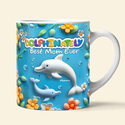 Best Dolphin Mom Coffee Mug - Personalized Gifts For Mother 03QHLU080425