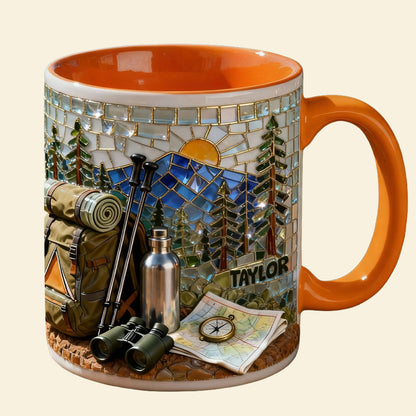 Hiking Lover Coffee Accent Mug - Personalized Gifts For Hiking Lover Coffee Mug 07KILU140126