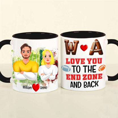 Personalized Gifts For Couple Love Football Sport Accent Mug 04XQLU221024