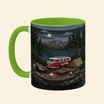 Camping Coffee Accent Mug - Personalized Gifts For Camping Lovers 02kita080126