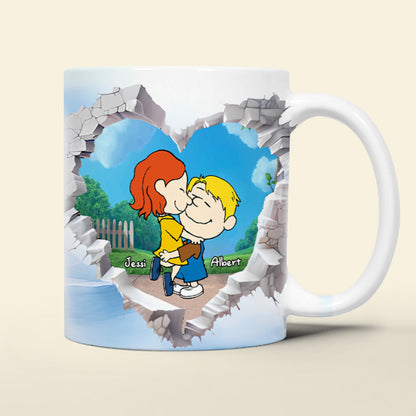 Personalized Gift For Couple Valentine Mug Cartoon Couple 01OHLU191224HG