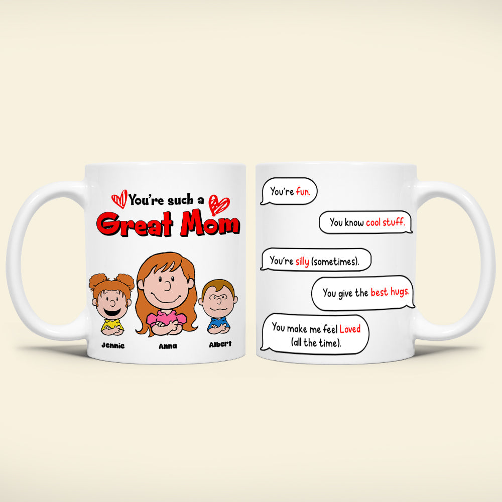 Personalized Gifts For Mom Coffee Mug Mom & Little Ones 03TOLU080125HH