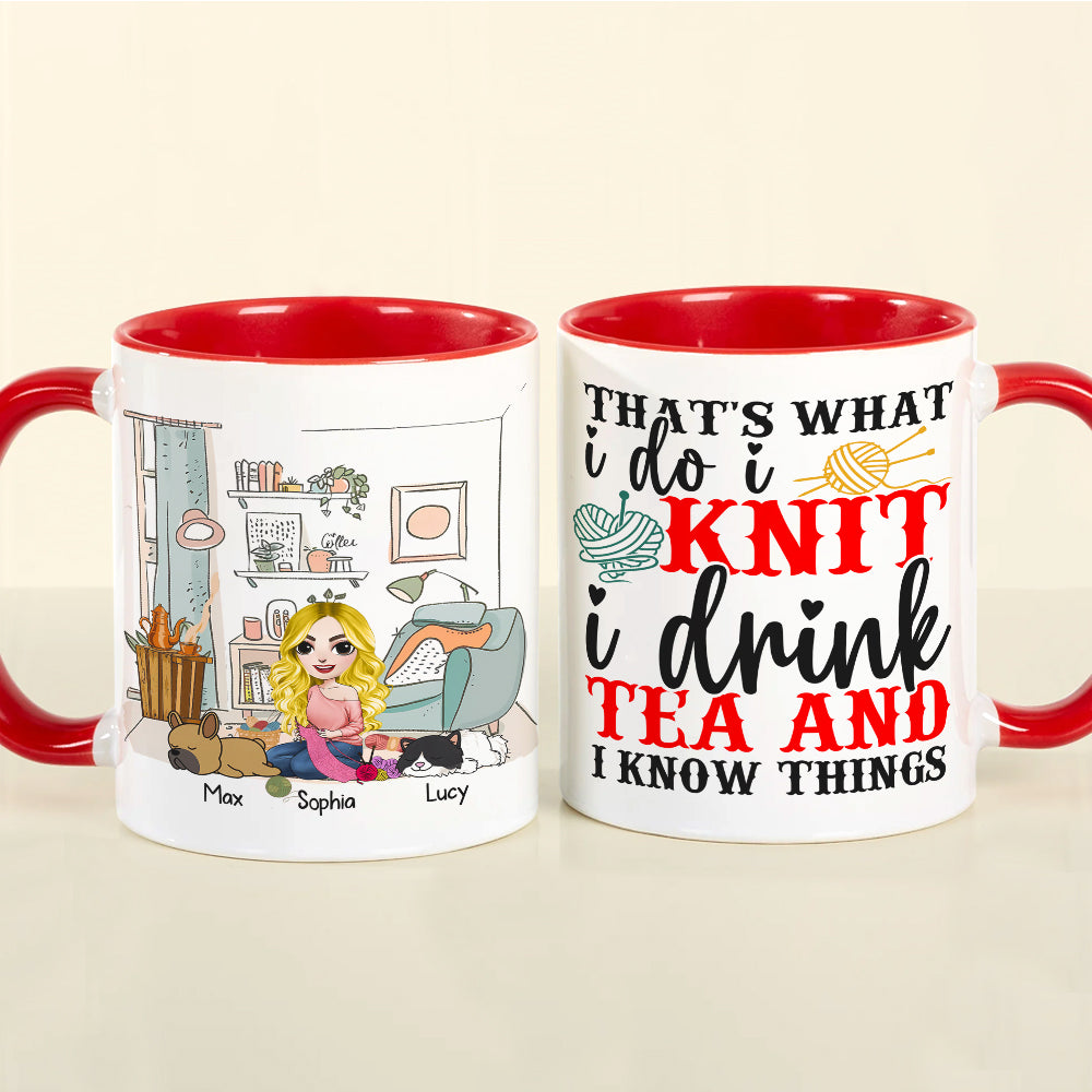 Personalized Gifts For Knitting Girl Coffee Mug 03xqdc030824hh