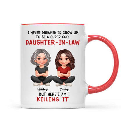 Super Cool Daughter-in-Law - Personalized Mug - Funny Christmas Gift for Daughter-in-Law