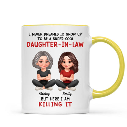 Super Cool Daughter-in-Law - Personalized Mug - Funny Christmas Gift for Daughter-in-Law