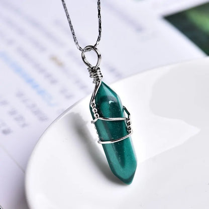 Natural Amethyst Crystal Point Pendant: Diy Jewelry Gift