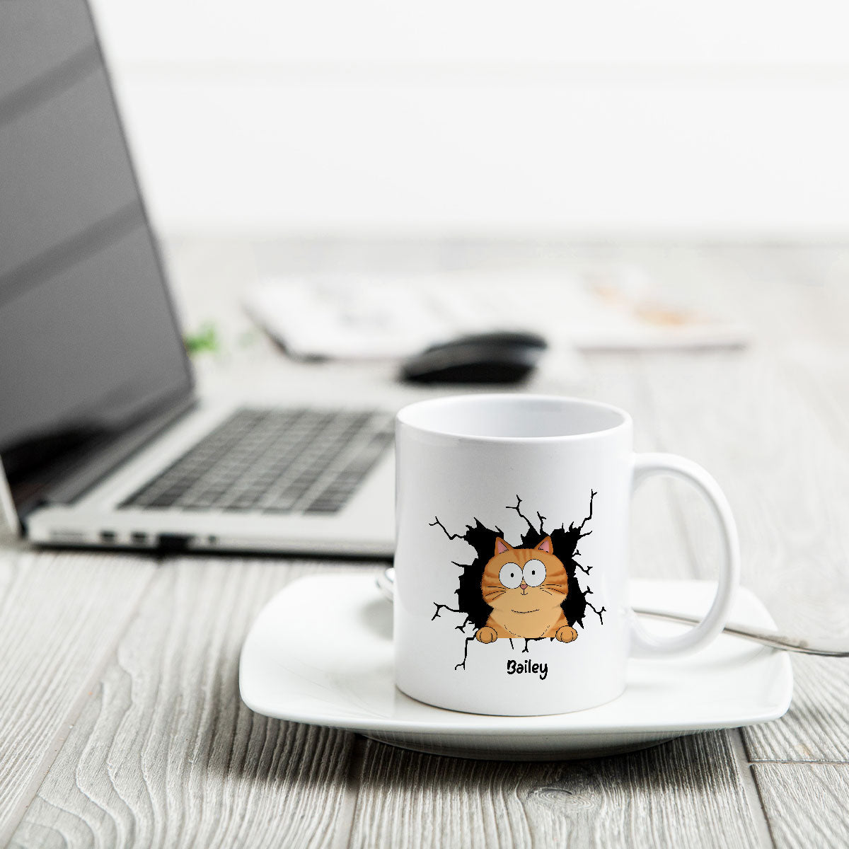 Funny Cat Personalized Mug, Gift For Cat Mom, Cat Dad, Cat Lover