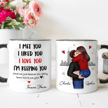 I Love You Forever Yours Funny Gift For Couple Gift Personalized Mug
