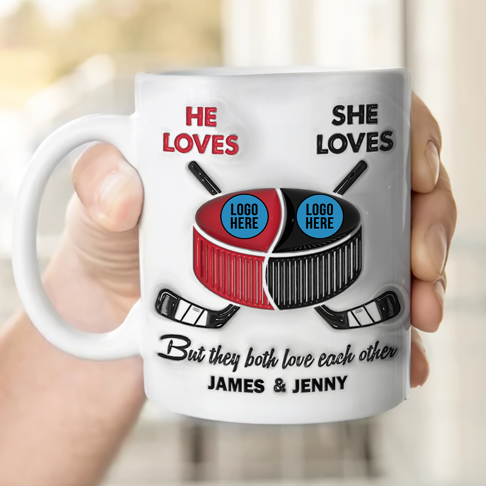Personalized Gifts For Ice Hockey-loving Couple Coffee Mug 06hupu240125