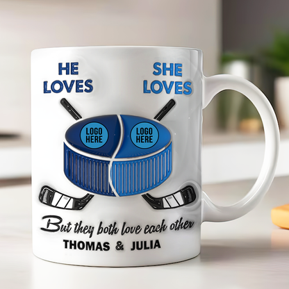 Personalized Gifts For Ice Hockey-loving Couple Coffee Mug 06hupu240125