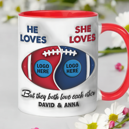 Personalized Gifts For American Football-loving Couple Coffee Mug 03hupu230125hg