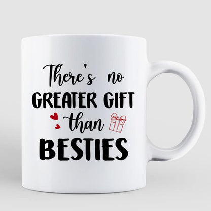 Doll Besties Standing Beside Christmas Tree Personalized Mug