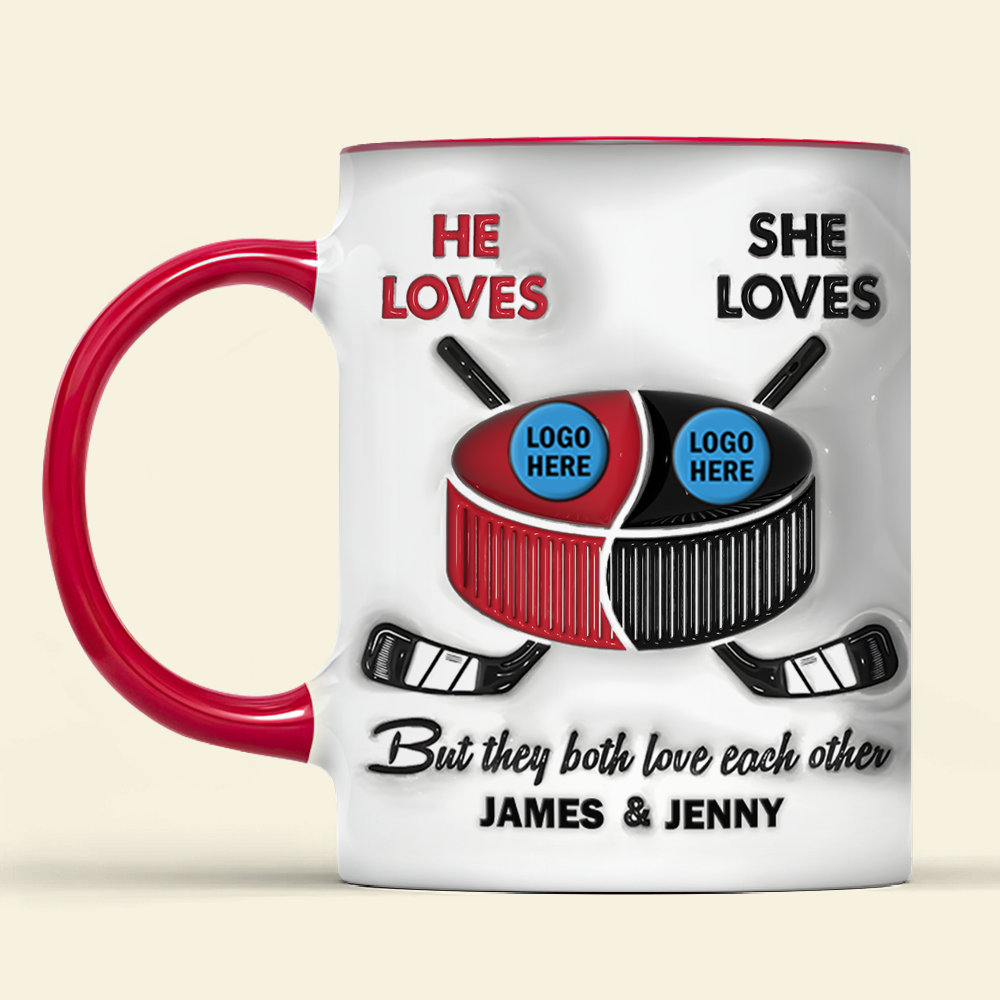 Personalized Gifts For Ice Hockey-loving Couple Coffee Mug 05hupu240125