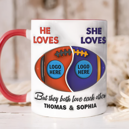Personalized Gifts For American Football-loving Couple Coffee Mug 03hupu230125hg