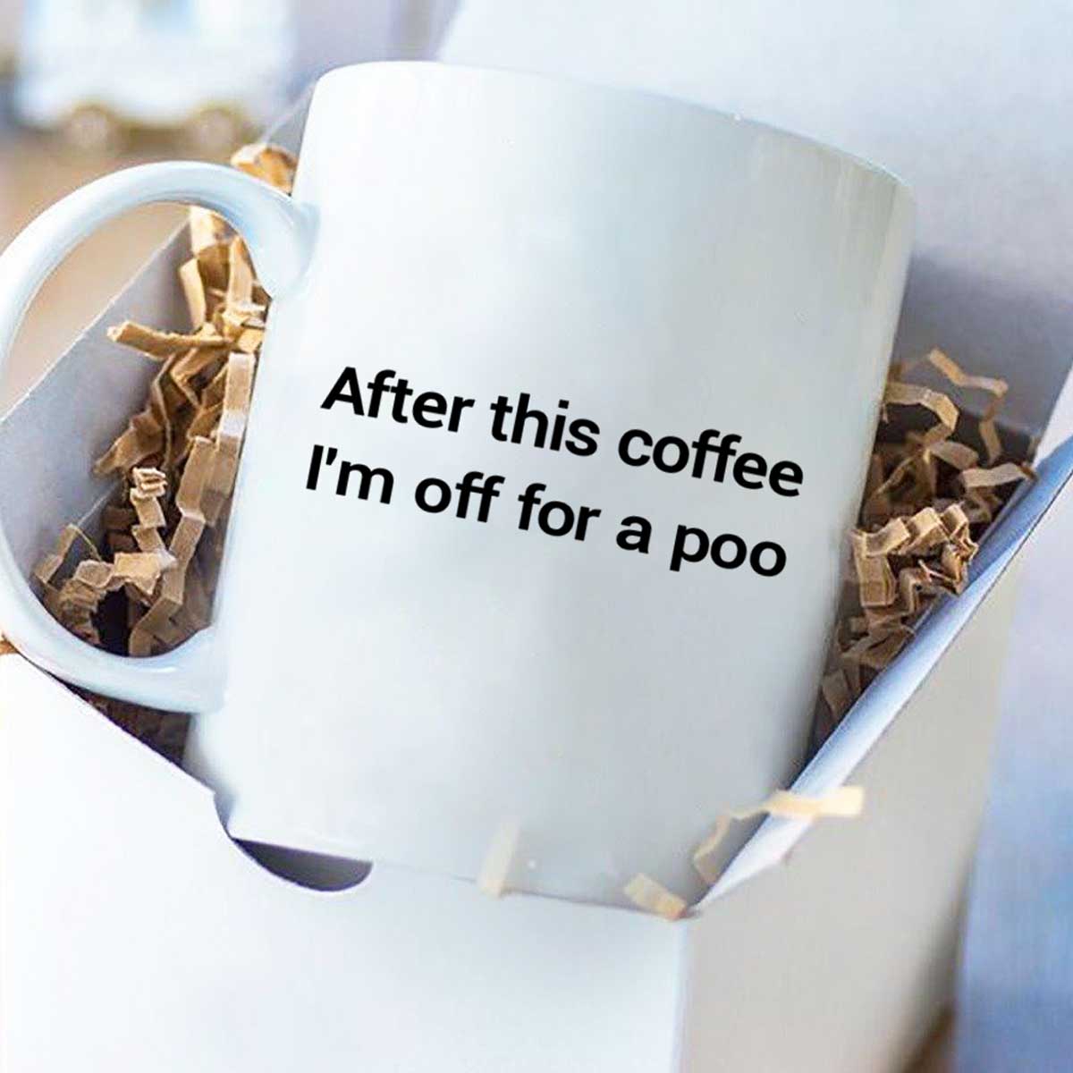 Off For A Poo Newborn Baby Funny Mother's Day Gift Coffee Mug