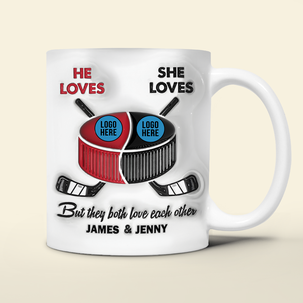 Personalized Gifts For Ice Hockey-loving Couple Coffee Mug 06hupu240125