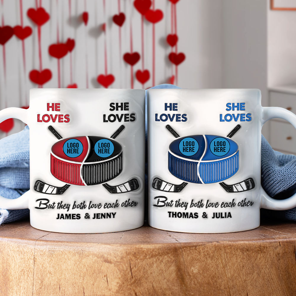 Personalized Gifts For Ice Hockey-loving Couple Coffee Mug 06hupu240125