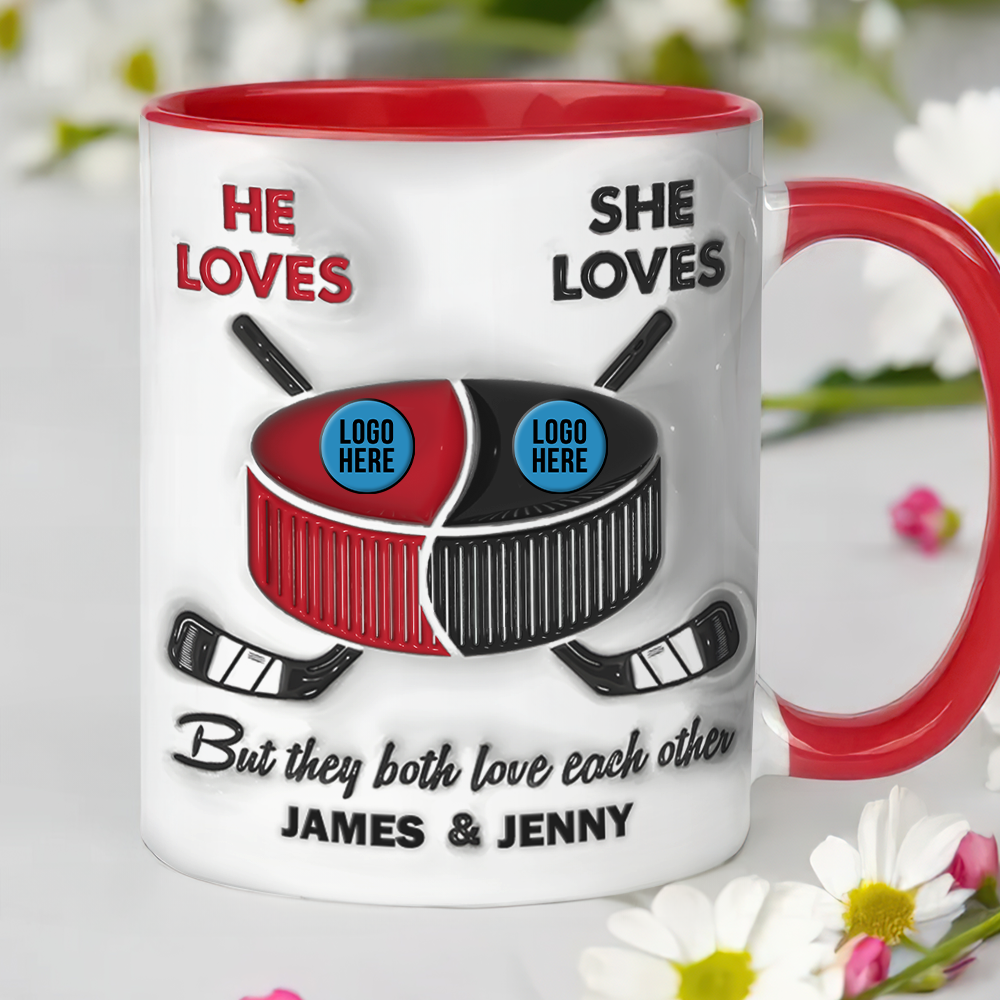 Personalized Gifts For Ice Hockey-loving Couple Coffee Mug 05hupu240125