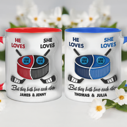 Personalized Gifts For Ice Hockey-loving Couple Coffee Mug 05hupu240125