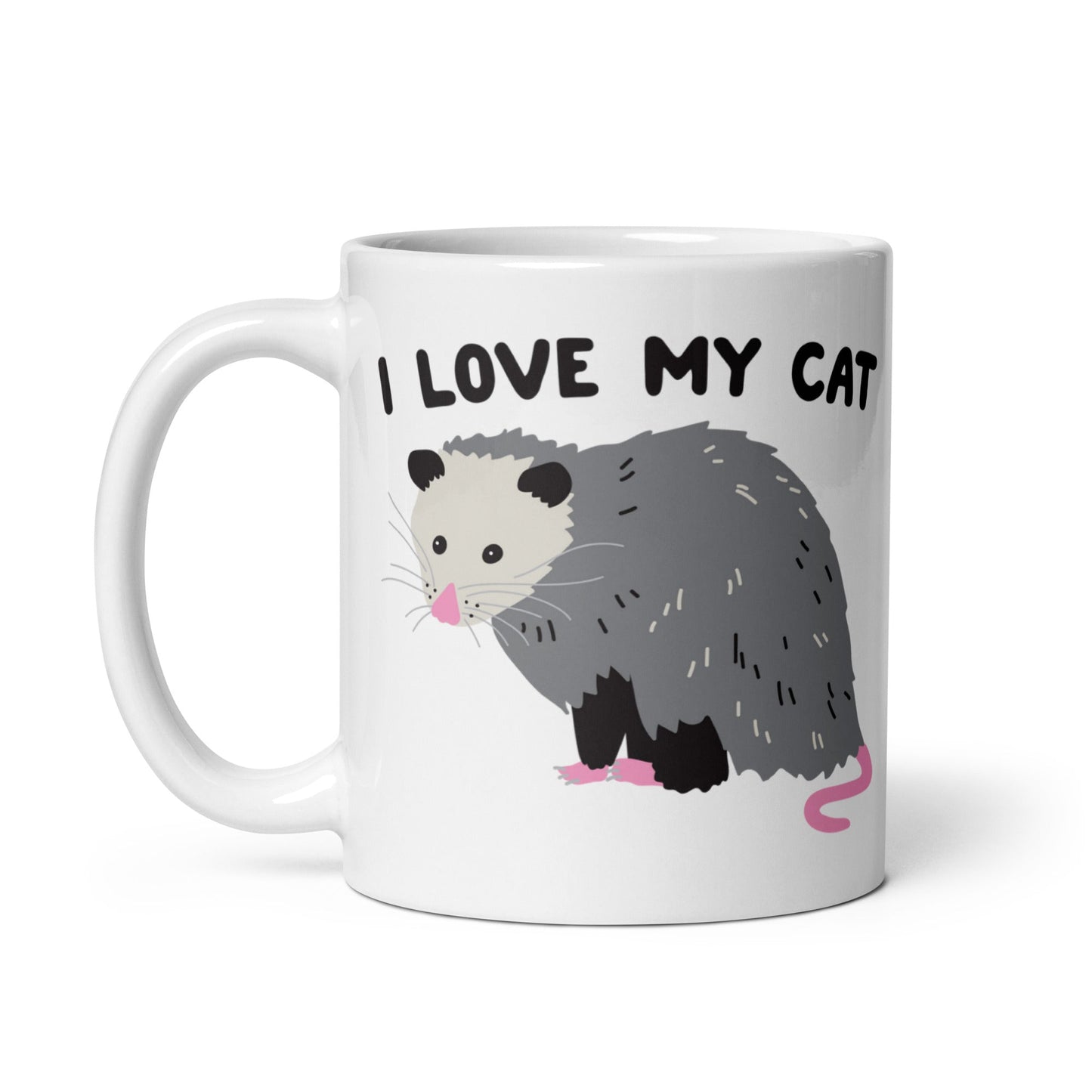 I Love My Cat Opossum Coffee Mug