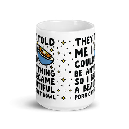 I Became a Beautiful Pork Cutlet Bowl Coffee Mug