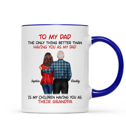To My Dad From Daughter Happy Father's Day Personalized Mug