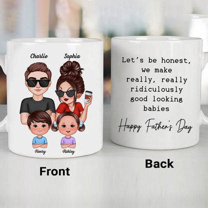 No One Else I'd Rather Raise Kids With Funny Father's Day Gift For Husband Personalized Mug