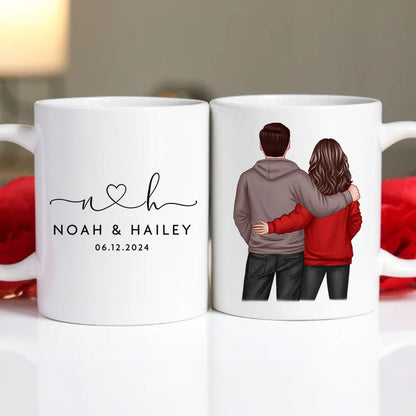 Personalized Mr & Mrs Coffee Mugs, Husband and Wife Mr and Mrs Mug, Anniversary Gift for him, Gift for her